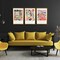 Art Framed Wall Art 3 Piece Henri Mattise Art Abstract Colorful Matisse Posters Canvas Prints for Wall and Home Office Decorations Bronze Gold Frame